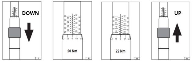 Cờ lê lực 1/4, 2.5-20 Nm Yato YT-07551 Ba lan