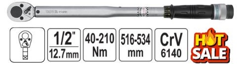 Cờ lê cân lực 1/2" 40-210mm Yato YT-0761 Ba Lan
