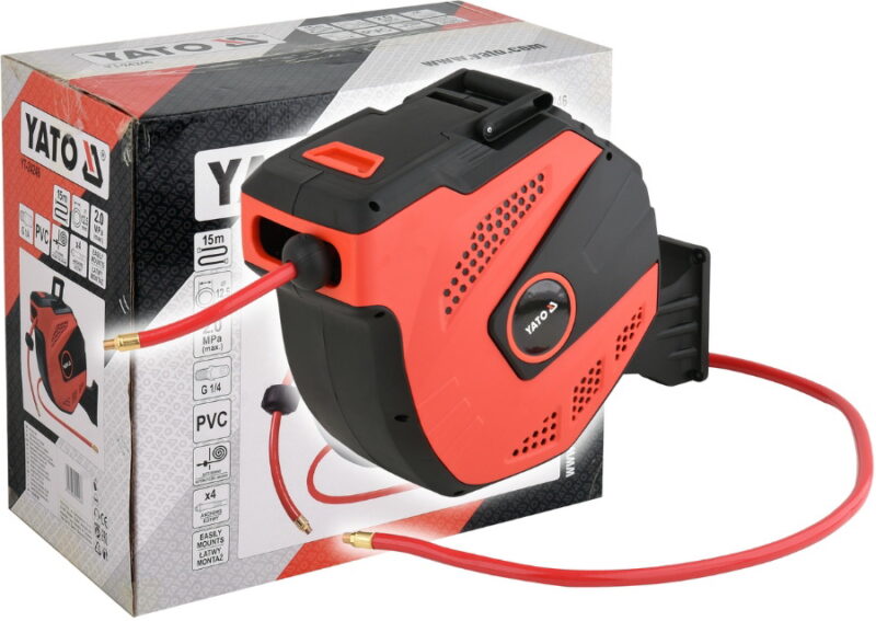 Dây Hơi Tự Rút 15M Yato YT-24246 Dây Hơi Tự Rút 15M Yato YT-24246