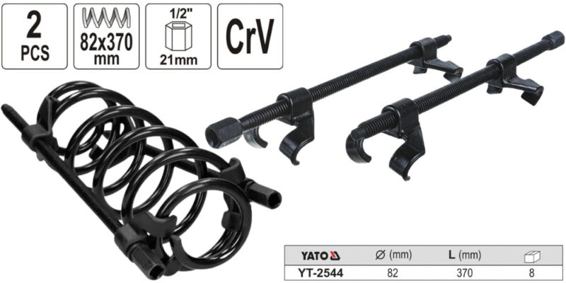 Cảo lò xo phuộc nhún 82X370MM Yato YT-2544 Ba Lan