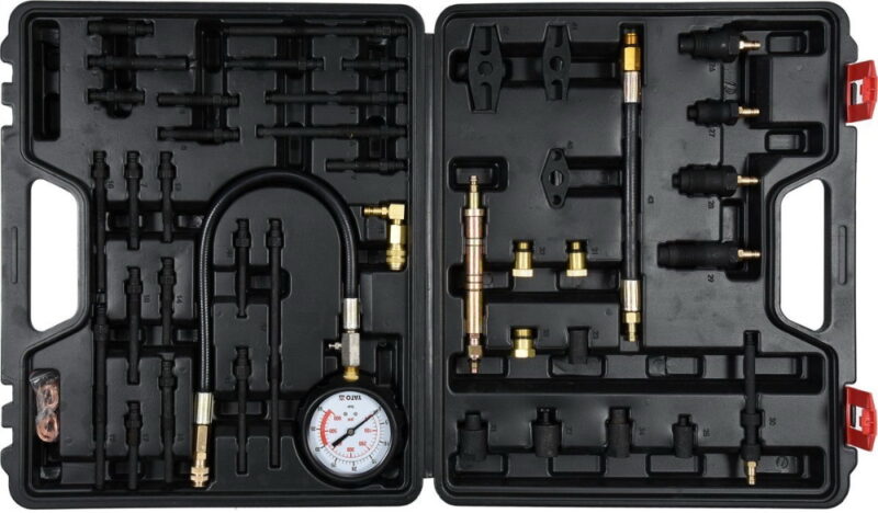 Bộ kiểm tra áp suất nén cho động cơ xăng/dầu diesel 50 chi tiết Yato YT-73012 Ba Lan