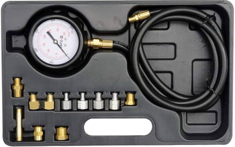Dụng cụ kiểm tra áp suất dầu 0-500PSI 0-35BAR Yato YT-73030 Ba Lan