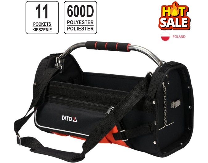 Túi đựng dụng cụ hở miệng 11 túi 22" Yato YT-74373 Ba Lan Túi đựng dụng cụ hở miệng 11 túi 22" Yato YT-74373 Ba Lan