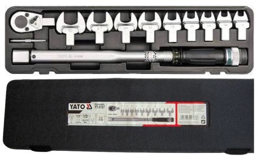 Bộ cờ lê lực đầu cờ lê rời 1/2" 11 chi tiết 13-30mm Yato YT-0767 - Ba Lan