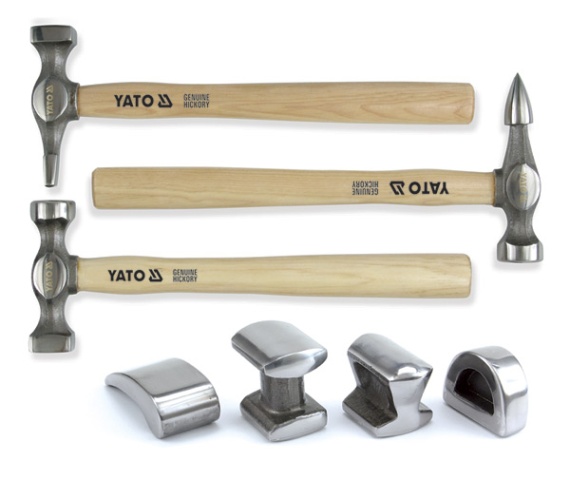 Bộ đe và búa làm đồng 7 món Yato YT-4590