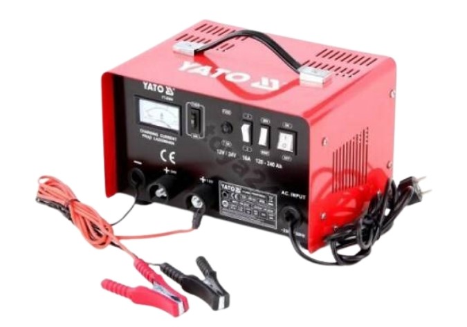 Máy nạp ắc quy lưu động 16A-12V/24V Yato YT-8304 Ba Lan