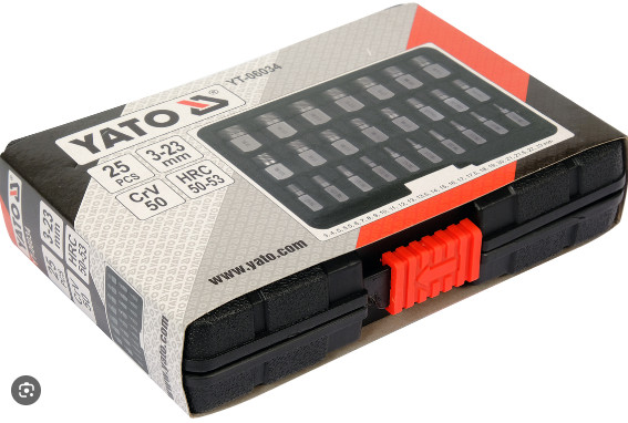 Bộ 23 mũi lấy ốc vít gãy 3-23mm Yato YT-06034 - Ba Lan