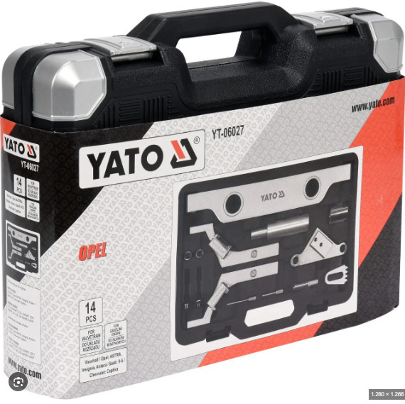 Bộ cân cam động cơ xăng Opel 14 chi tiết Yato YT-06027 - Ba Lan
