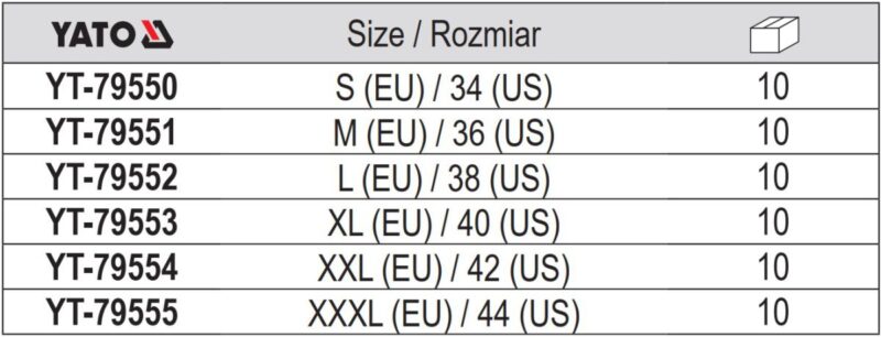 Áo khoác có mũ vải TPU chống nước đen size từ: S-3XL Yato YT-79550 - Ba Lan