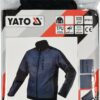 Áo khoác vải TPU chống nước xanh đen từ size: S-3XL Yato YT-79540 - Ba Lan