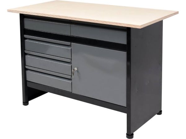 Bàn nguội cơ khí kèm tủ Workshop 1160x600x840mm Vorel-58455