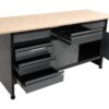 Bàn nguội cơ khí kèm tủ Workshop 700x600x840mm Vorel-58456