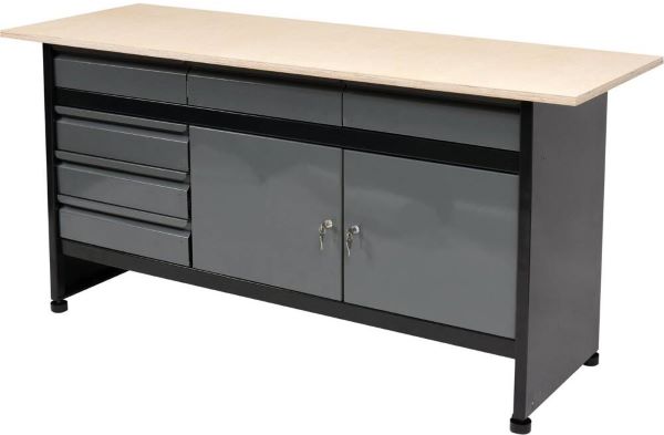Bàn nguội cơ khí kèm tủ Workshop 700x600x840mm Vorel-58456