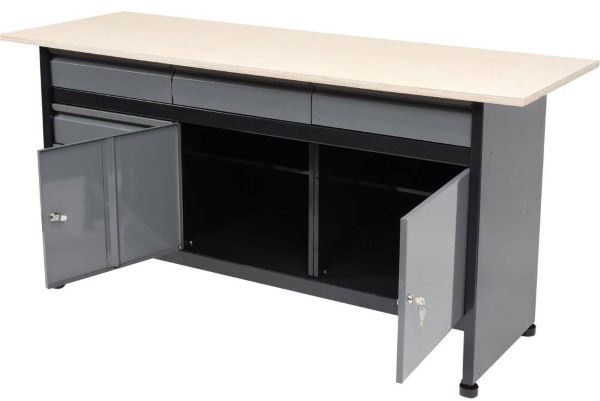 Bàn nguội cơ khí kèm tủ Workshop 700x600x840mm Vorel-58456