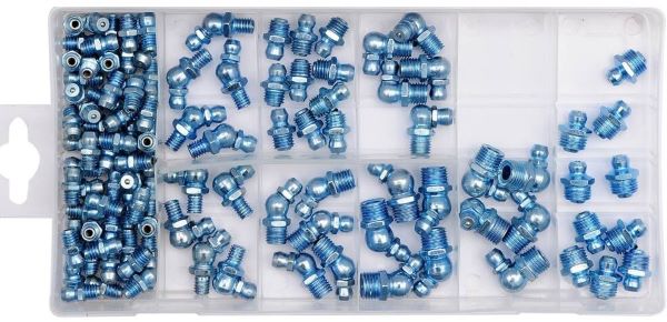 Bộ 110 Đầu Vú Mỡ Tròn Các Loại Yato YT-06888 - Ba Lan
