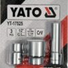 Bộ 3 Đầu Tuýp Tháo Bơm Cao Áp BOSCH Yato YT-17525 - Ba Lan