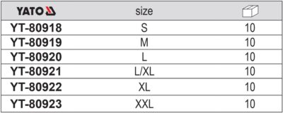 Bộ áo liên quần lao động size: S - XXL Yato YT-80918 - Ba Lan
