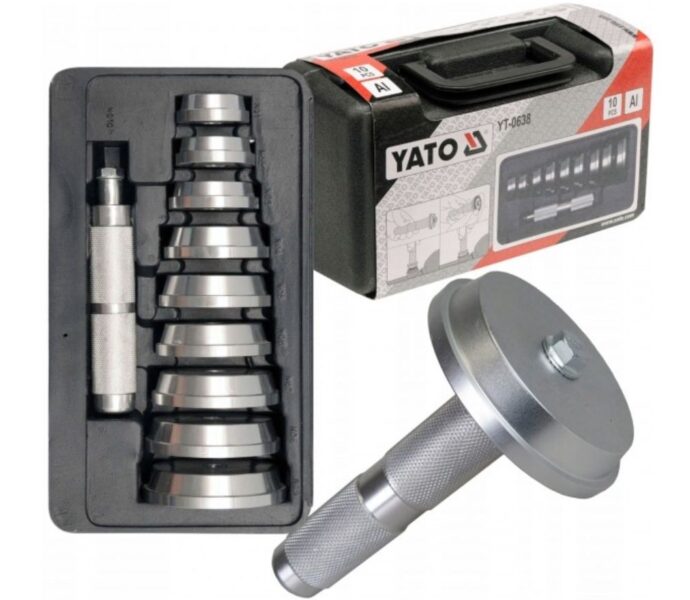 Bộ đóng vòng bi bạc đạn 40-81mm 10 chi tiết Yato YT-0638 - Ba Lan