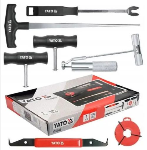 Bộ dụng cụ tháo kính chắn gió ô tô 7 chi tiết Yato YT-0845 - Ba Lan