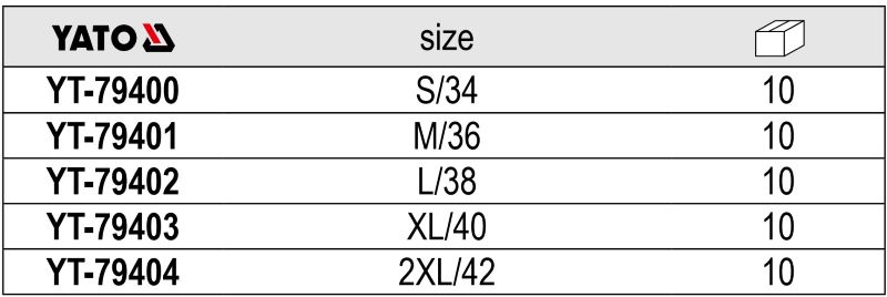Bộ quần áo lao động phản quang cho mùa đông size S- 2XL Yato YT-79400