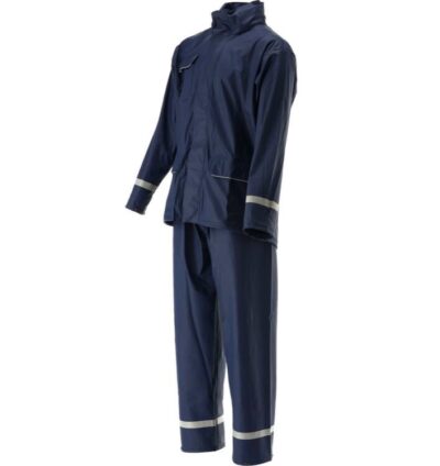 Bộ quần áo mưa có phản quang màu xanh Navy Size S -3XL Yato YT-79710