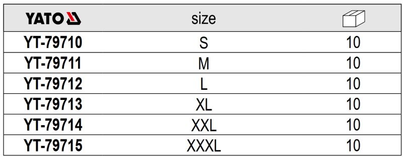 Bộ quần áo mưa có phản quang màu xanh Navy Size S -3XL Yato YT-79710