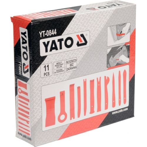 Bộ tháo lắp nội thất ôtô 11 món Yato YT-0844 - Ba Lan