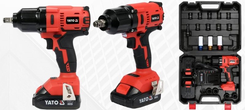 Combo máy mở Bulong 700Nm 1/2" 21 Chi Tiết X2 PIN Yato YT-82807
