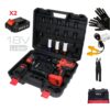 Combo máy mở Bulong 700Nm 1/2" 21 Chi Tiết X2 PIN Yato YT-82807