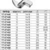Đầu cờ lê miệng loại rời 14x18mm Yato YT-07445 - Ba Lan