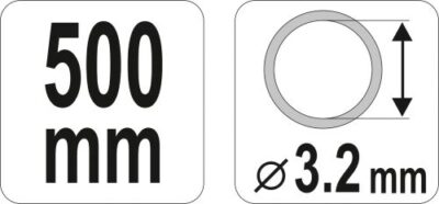 Dây bơm mỡ mềm 500mm Yato YT-0710 - Ba Lan