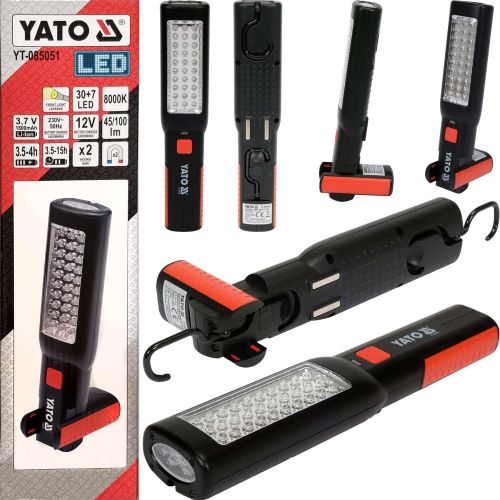 Đèn LED 37 bóng 100LM soi sửa chữa có nam châm Yato YT-085051 - Ba Lan