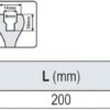 Dụng cụ tháo chốt nhựa ô tô 200mm Yato YT-0842 - Ba Lan