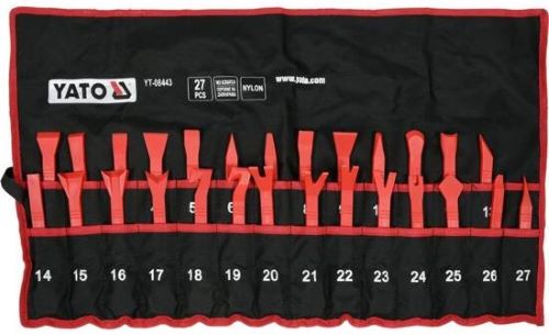 Bộ tháo lắp nội thất ôtô 27 món Yato YT-08443 - Ba Lan