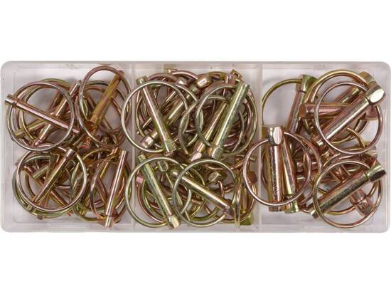 Bộ 50 chốt vòng hãm tháo nhanh mạ kẽm Yato YT-06787 - Ba Lan