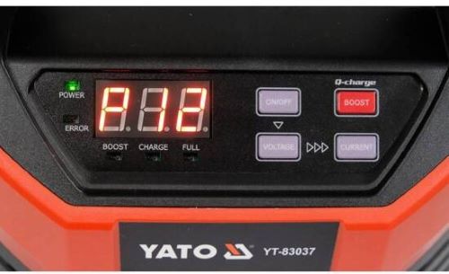 Máy nạp ắc quy hiển thị điện tử 12V 20A 300Ah Yato YT-83037 - Ba Lan