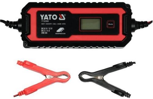 Máy nạp ắc quy hiển thị điện tử 6/12V 8A 200Ah Yato YT-83001 - Ba Lan