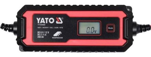 Máy nạp ắc quy hiển thị điện tử 6/12V 8A 200Ah Yato YT-83001 - Ba Lan