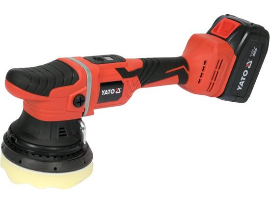 Máy đánh bóng lệch tâm pin 18V 6Ah 125mm kèm phớt Yato YT-82924 - Ba Lan
