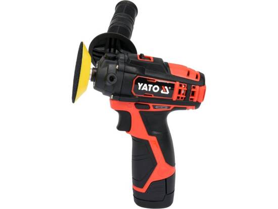 Máy đánh bóng pin 12V 2Ah 80mm 2 tốc độ Yato YT-82903 - Ba Lan