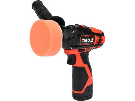 Máy đánh bóng pin 12V 2Ah 80mm 2 tốc độ Yato YT-82903 - Ba Lan