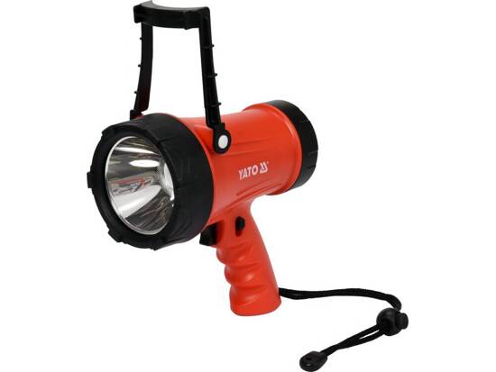 Đèn pha tiêu điểm LED cầm tay 10W 900LM dùng pin 4xAA Yato YT-08550 - Ba Lan