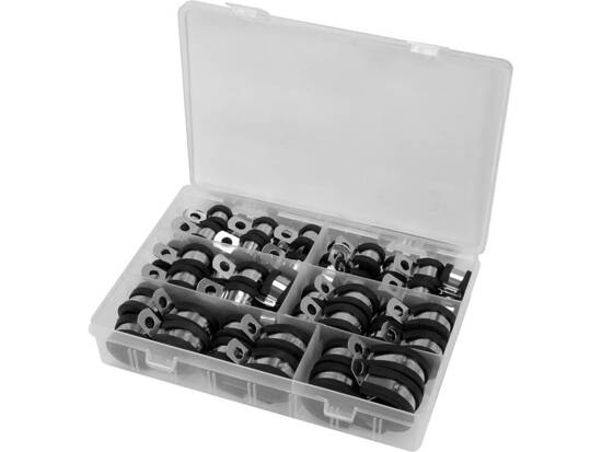 Bộ 52 kẹp inox chữ R lót cao su đủ size Yato YT-067834 - Ba Lan