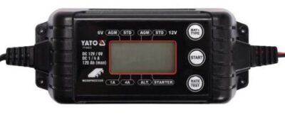 Máy nạp ắc quy hiển thị điện tử 6/12V 4A 120Ah Yato YT-83033 - Ba Lan