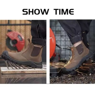 Giày Bảo Hộ Chelsea Cao Cấp Làm Bằng Da Nubuck Size 39-45 Yato