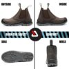 Giày Bảo Hộ Chelsea Cao Cấp Màu Nâu Đậm Size 39 -45 Yato - Ba Lan