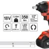 Máy bắn bulong 1/2" dùng 2 PIN 350Nm Yato YT-8277925