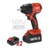 Máy bắn bulong 1/2" DÙNG 2 PIN 850Nm Yato YT-8277935
