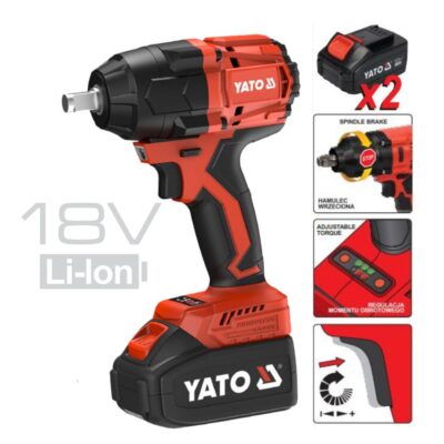 Máy bắn bulong 1/2" dùng 2 PIN 350Nm Yato YT-8277925