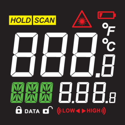 Máy đo nhiệt độ hồng ngoại -50°C-650°C Yato YT-73201 - Ba Lan